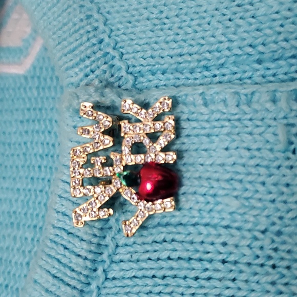 Like new & RARE! Vintage Storybook Knits NY TIMES SQUARE 2pc sweater set - Picture 10 of 15